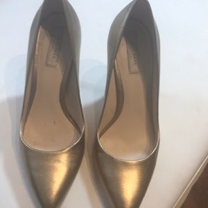 Cole Haan gold shoes